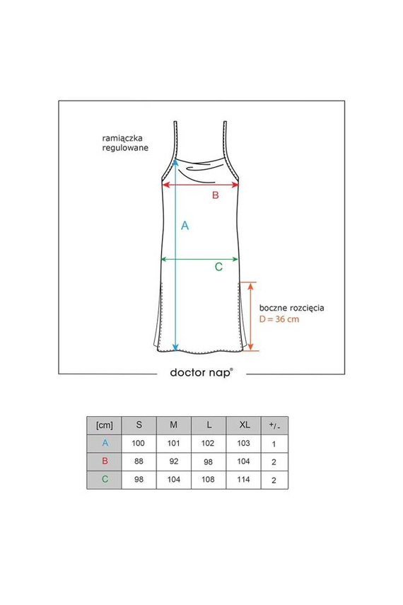 5103 Koszula Nocna Doctor Nap - black