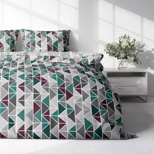 Harmony 18 Pościel z mikrofibry geometria Faro miętowy