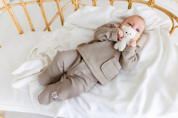 08249S "Natural Waffel" Półśpioch niemowlęcy Makoma stone