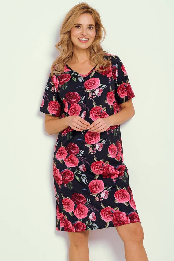 3346 Claire Koszula Damska Taro -granatowy