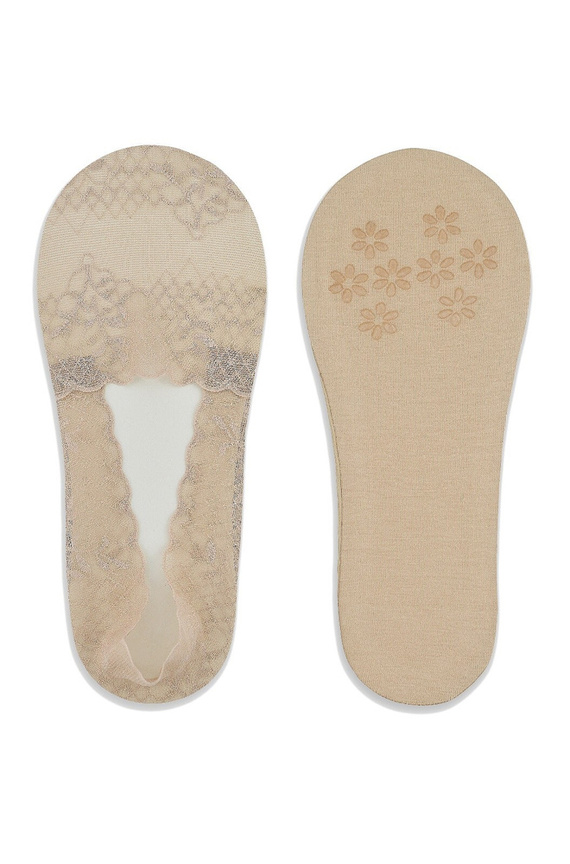 SN048  Baleriny stopki damskie Noviti -beżowy