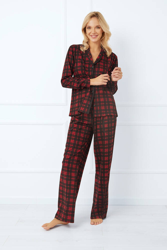 Nicola Piżama Damska długi rękaw, długie spodnie Italian Fashion - druk