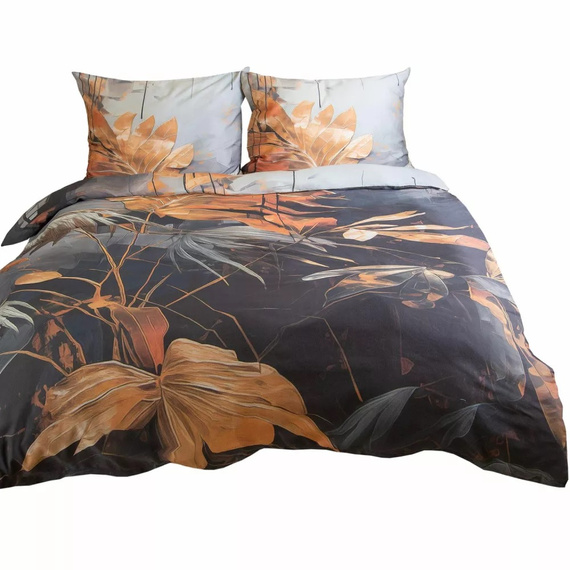 12402 Pościel satynowa liście Darymex satynlove premium
