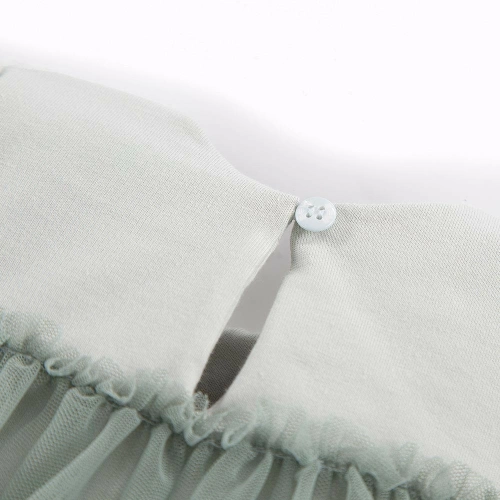 Ceremony Sukienka tiulowa z długim rękawem Eevi - zielony