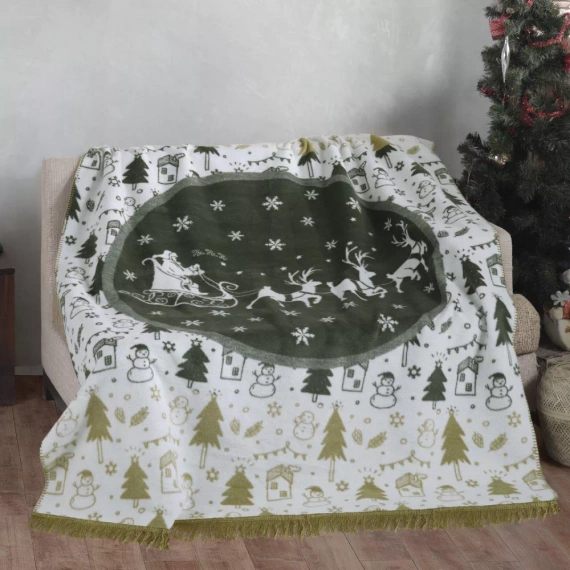 24161A Koc świąteczny choinki Darymex zielony