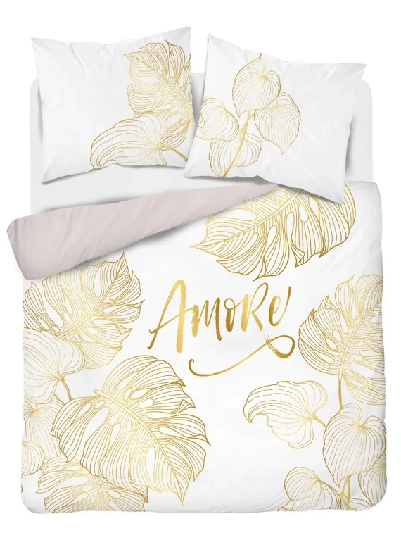 4718 A Holland 71 Pościel bawełniana amore Detexpol biały