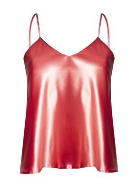 Karen Satynowy top damski DKaren - puder