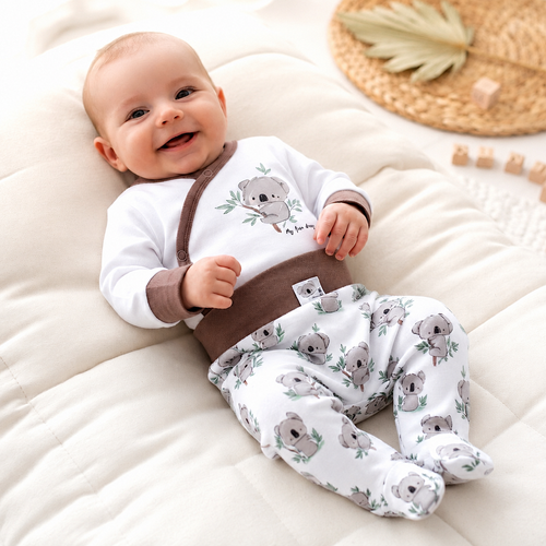 ABN-5210 Półśpiochy niemowlęce Nini Sweet Koala 100% bawełna organiczna