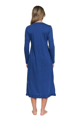 Koszula Nocna Doctor Nap 7318 100% Bawełna Do Karmienia Ciążowa- indigo