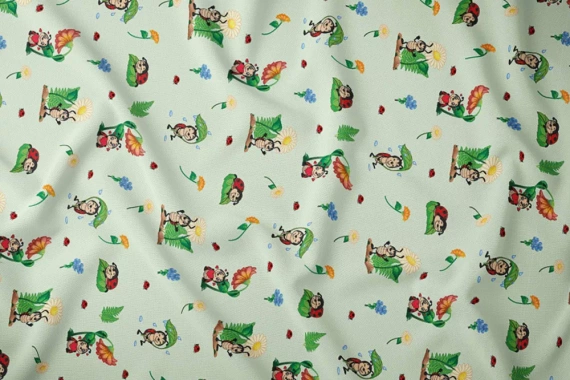 3807 C Kraina Snów Pościel dziecięca bawełniana biedronki Karo 