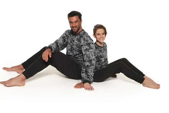 453,454/118 Air Force Piżama dla chłopca Cornette - grafitowy