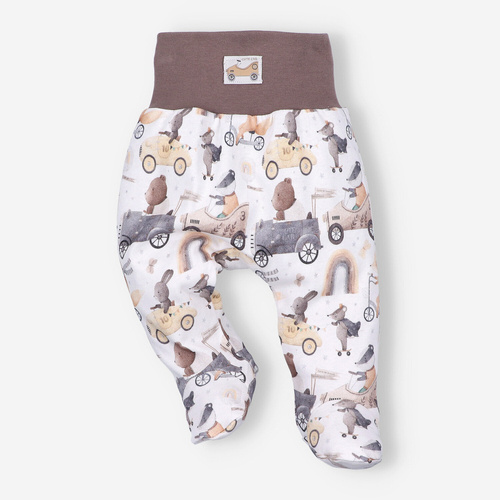 Cute Cars Półśpiochy z bawełny organicznej Nini druk