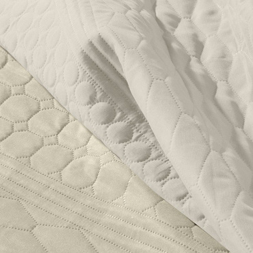 Poszewka z efektownym wzorem ADRI Design91- kremowo-beżowy