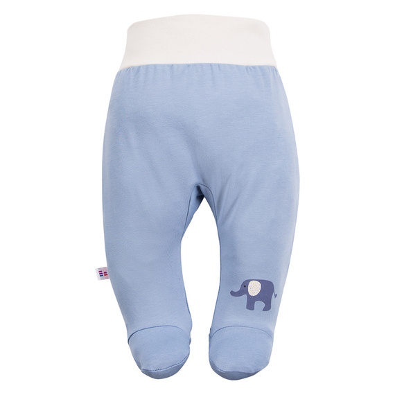 Elephant Półśpiochy bawełniane Eevi - niebieskie