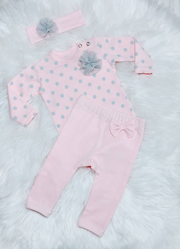 Tosia Spodnie niemowlęce Bambarillo pudrowy róż
