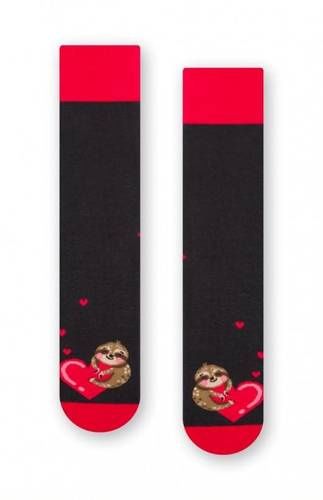 Art.136 Skarpety Walentynkowe Męskie Steven - 117 grafitowy