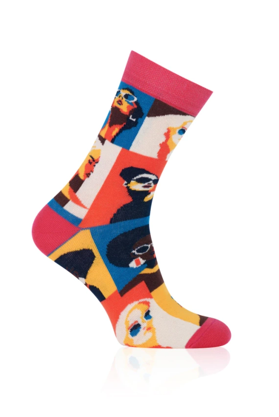 S171D Donna Skarpety długie Italian Fashion - różowy