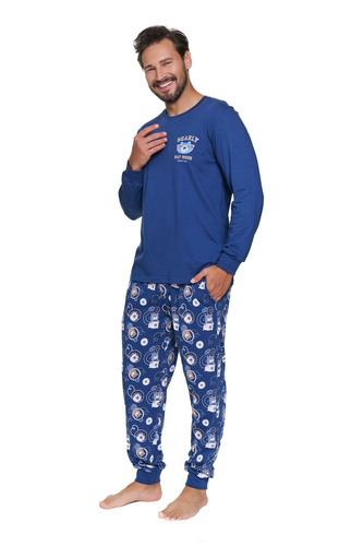 Piżama Męska Doctor Nap 7511 Nap Mode 100% Bawełna Długa Homewear