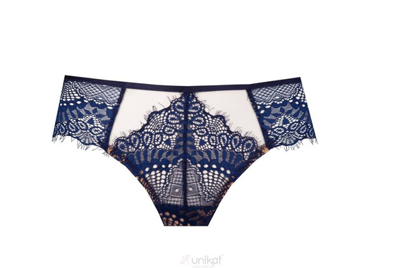 Sari stringi damskie Unikat granat-beż