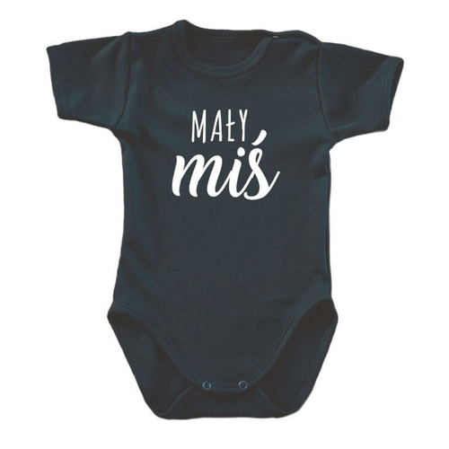 Body krótki rękaw "Mały miś" Moocha czarny