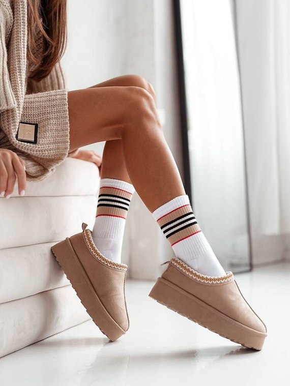 0071-006 Półfrotte Unique Skarpety damskie Milena -biały