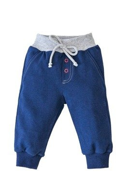 410/2 Little Gentleman Spodnie niemowlęce Marija - granat / szary