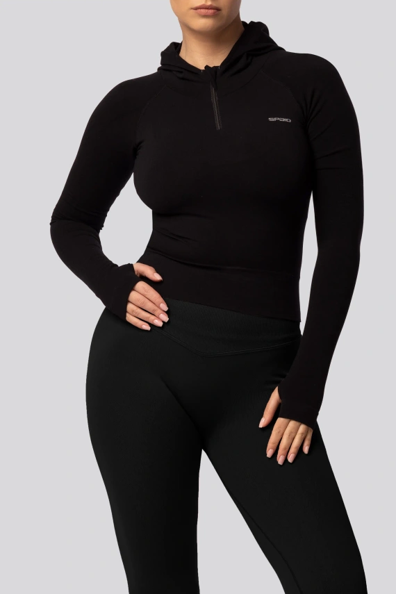 Legginsy push-up Spaio PRO modelujące kryjące wysoki stan black