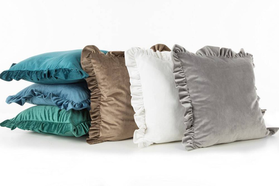 Velvet 25 Poszewka dekoracyjna Eurofirany - niebieski