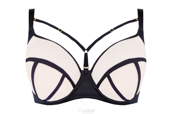 Griselda soft biustonosz miękki Unikat czarny-beż