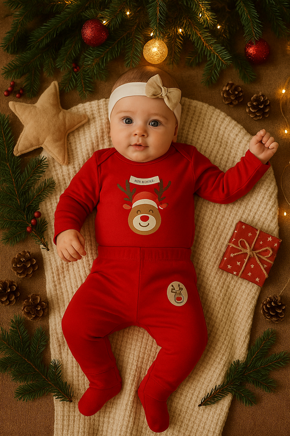 22OK05 Merry Christmas Opaska z kokardą Mamatti