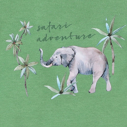 ABN-4303/ZIE Safari Adventure Bluzka z bawełny organicznej Nini - zielona