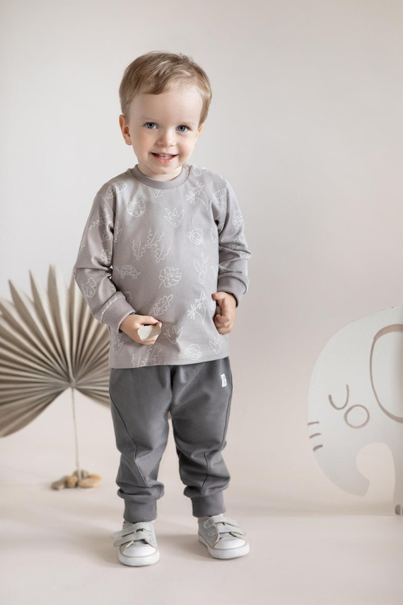 Slow Life Bluzka z długim rękawem Pinokio - beż druk