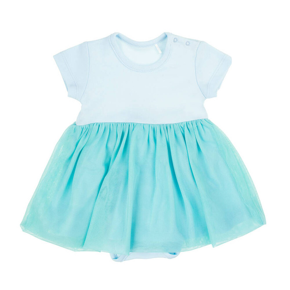 141270 Sukienko-body z krótkim rękawem Nicol - miętowy