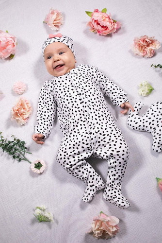 175054 Czapeczka niemowlęca "Alice" Nicol - kropki