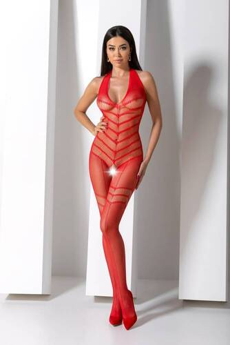 BS100 Bodystocking Passion czerwony