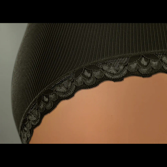 Figi damskie Sesto Senso 6108 koronka bezszwowe elastyczne komfort czarne