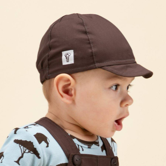 Safari Czapka chłopięca z daszkiem Pinokio - brązowy 