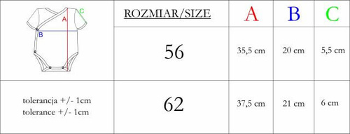 Body kopertowe Nicol 222094 100% bawełna krótki rękaw autka