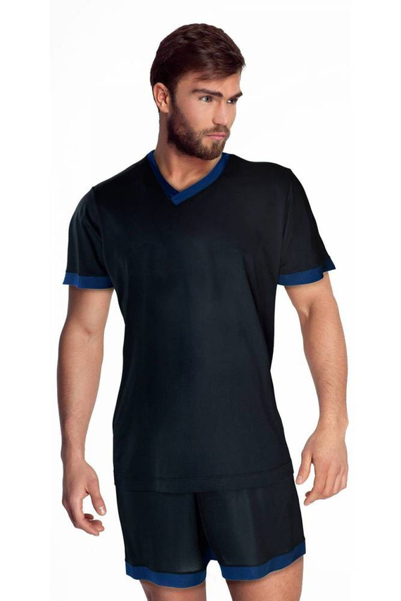 86425 Velocity piżama męska James Bradley czarny-granatowy 