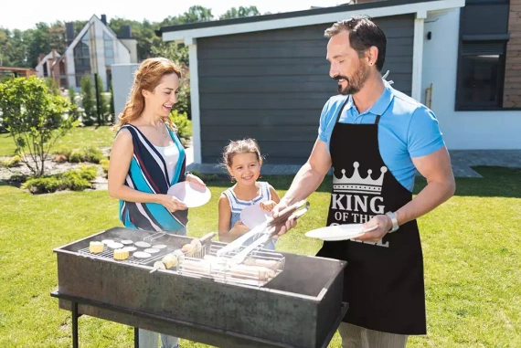 King of the grill fartuch kuchenny Domarex czarny