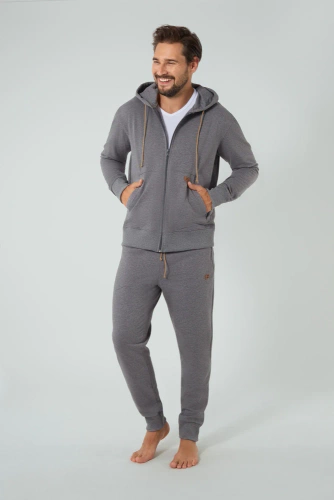 Darwin Spodnie dresowe męskie Italian Fashion - melanż