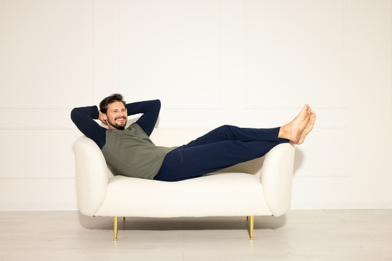 Aleksander Piżama męska Italian Fashion oliwkowy – bawełna, dł. rękaw i spodnie