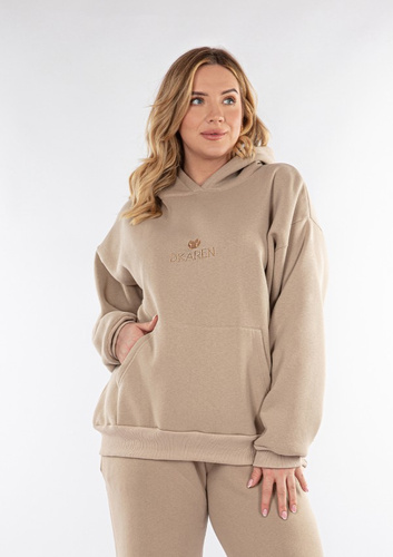 DK-K-B9-H1 Bluza dresowa Dkaren -cappuccino