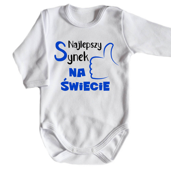 Body długi rękaw "Najlepszy SYNEK na świecie" Moocha czarny