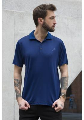 6318 Koszulka t-shirt Polo James Bradley granatowy