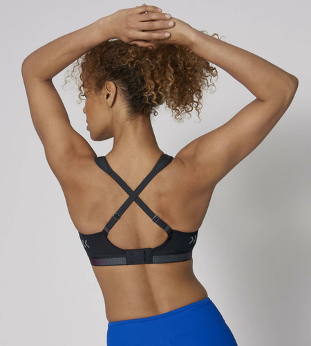 Biustonosz sportowy w fasonie racerback Triaction cardio cloud - black