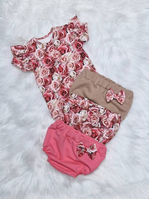 Roses Bloomers bawełniany Bambarillo druk