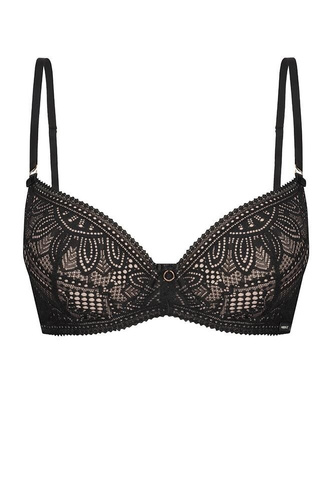 Desire Biustonosz push-up Mefemi - czarny beżowy