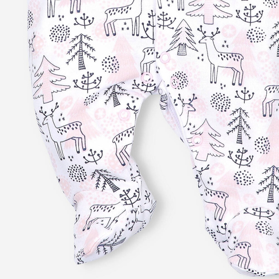 ABN-4452/LAS Jelonki Pajacyk z bawełny organicznej Nini druk 