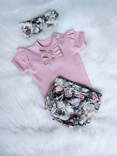 Renia Body z krótkim rękawem Bambarillo różowy